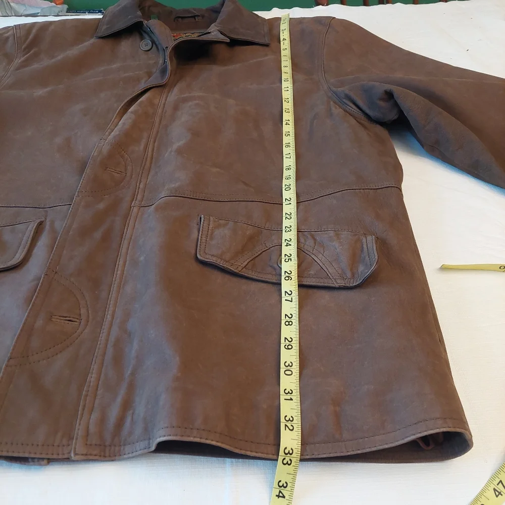 G III Vintage 90s Brown Suede Leather Bomber Jacket Heavyweight Lined Size XL